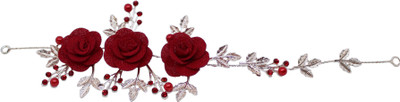 

Tied Ribbons Marriage Hair Jewelry Tiara Headband for Women Hair Band(Multicolor)