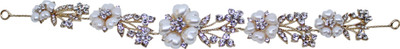 

Tied Ribbons Headpiece Jewellery Tiara for Parties Wedding Hair Band(Multicolor)