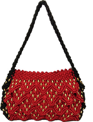 

RITA'S Hand-held Bag(Red, Black), Black;red