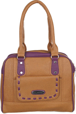 

Al Jazeera Shoulder Bag(Tan, Purple), Purple;tan
