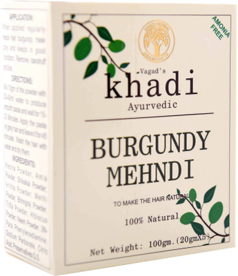 

Vagad's Khadi Burgundy Mehndi Powder(100 g)