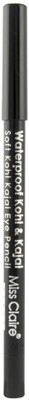 

Miss Claire Waterproof and Soft Kohl Kajal Pencil (Black Cap)(Black)