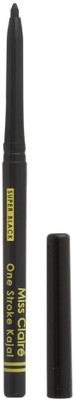 

Miss Claire One Stroke Kajal Super Black (Yellow Print)(Black)