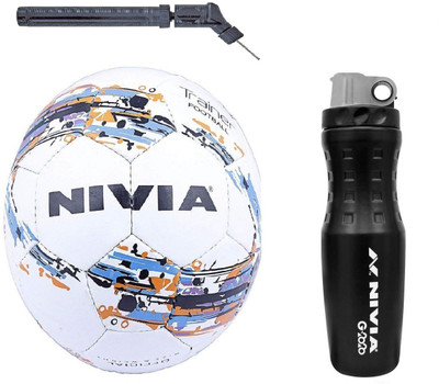 

Nivia Trainer Football With G2020 Sipper And Double action Pump Kit Football Kit