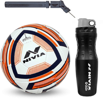 

Nivia Equator Football With G2020 Sipper And Double action Pump Kit Football Kit