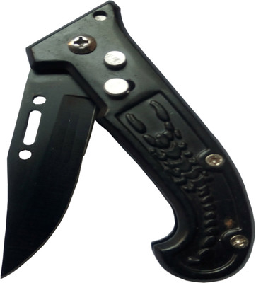 

MAMTA 15cm Pocket knife Spring Assisted For Camping and Survival Pocket Knife(Black)