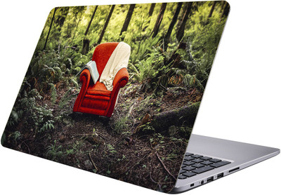 

PRINTCLUB red chair Laptop Sticker 15.6 inch-Premium Quality, UV Printed, Laminated, Bubble Free, Scratchproof Laptop Skin-210 Vinyl Laptop Decal 15.6