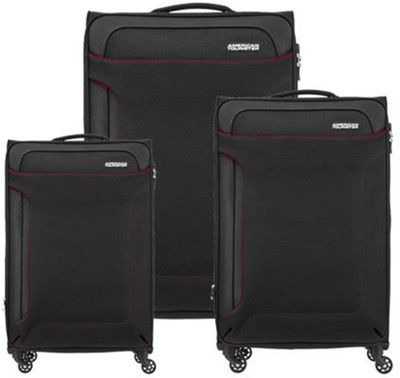 

American Tourister Suitcase, Cabin Suitcase, Check-in Suitcase Combo(Black)