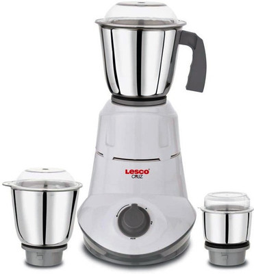 

Lesco Cruz 650 Watt Mixer Grinder with 3 Steel Jars LMG651 Mixer Juicer Jar(1.5 L)