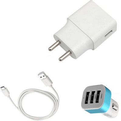 DAKRON Wall Charger Accessory Combo for Huawei Nova 3(White)