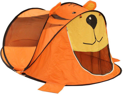 

Pigloo Tiger Pop Up Play Tent House for Kids, 3+ Years, 183x102x74cm (Multicolour) - Set of 1(Orange)