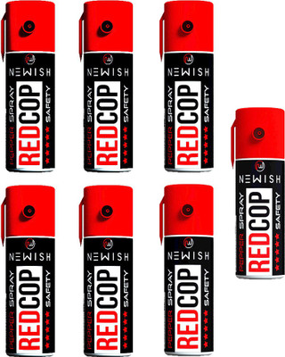 

Newish :RED COP | Powerful Self-Defence For Women Pack Of 7 (Each 35 ml | 50 Shots) Pepper Stream Spray
