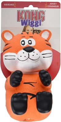 

Kong Wiggi Tiger Squeaky Dog Toy (Large) Fiber Squeaky Toy For Dog