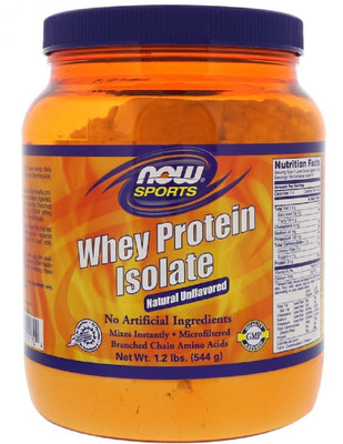 

Now Foods Whey Protein Isolate, Natural Unflavored, 1.2 lbs (544 g) Whey Protein(544, Unflavored)