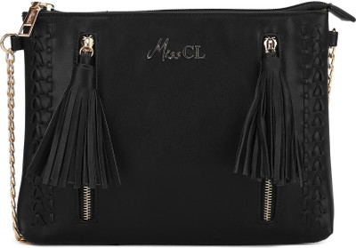 

Miss CL Women Casual Black Leatherette Sling Bag