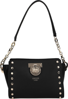 

Guess Women Casual Black PU Sling Bag
