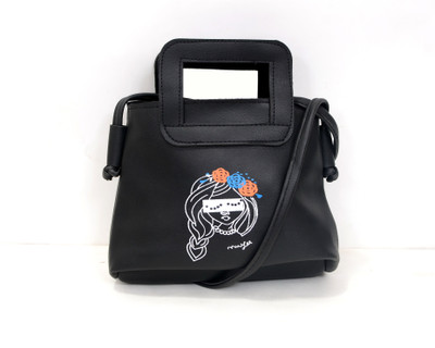 

trendytailz Girls Casual Black PU Sling Bag