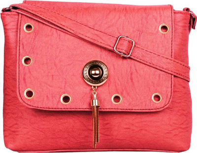

rita fashion Women Casual Red PU Sling Bag