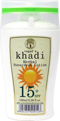 

Vagad's Khadi Spf 15 Sunscreen Lotion - SPF 15 PA+(100 ml)