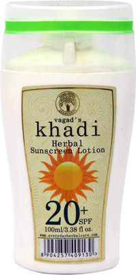 

Vagad's Khadi Spf 20 Sunscreen Lotion - SPF 20 PA+(100 ml)
