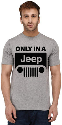 Aseria Graphic Print, Typography Men Round Neck Grey T-Shirt