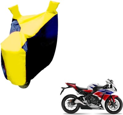 NIKS Two Wheeler Cover for Honda(CBR 1000RR, Black, Yellow)