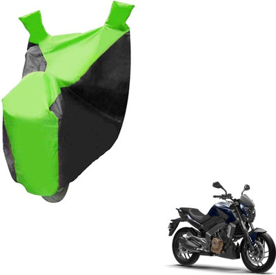 NIKS Two Wheeler Cover for Bajaj(Dominar, Black, Green)