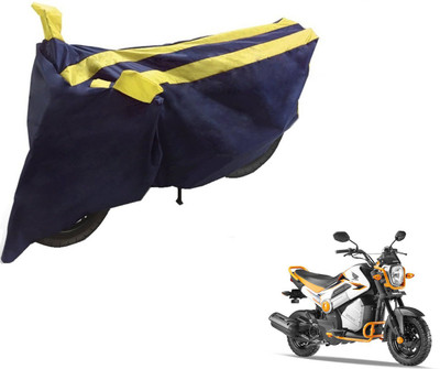 NIKS Two Wheeler Cover for Honda(Black, Yellow)