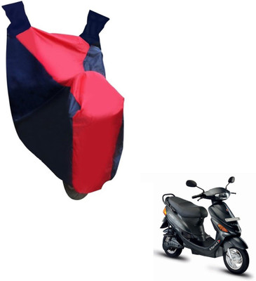 NIKS Two Wheeler Cover for Hero(E Sprint, Black, Red)