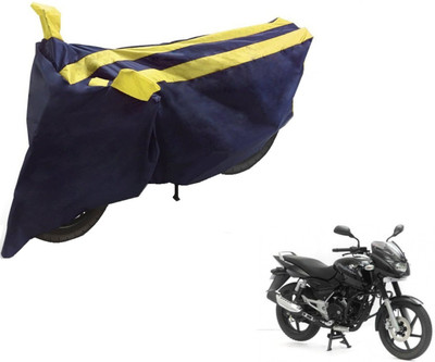 NIKS Two Wheeler Cover for Bajaj(Pulsar, Black, Yellow)