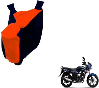 NIKS Two Wheeler Cover for Bajaj(Discover, Black, Orange)