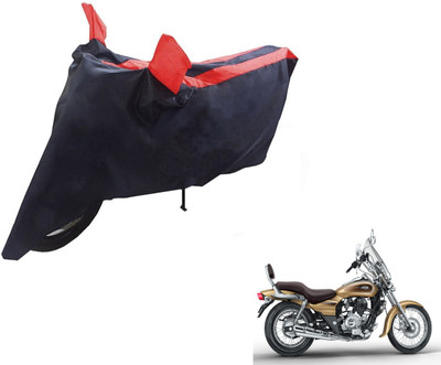 NIKS Two Wheeler Cover for Bajaj(Avenger, Black, Red)