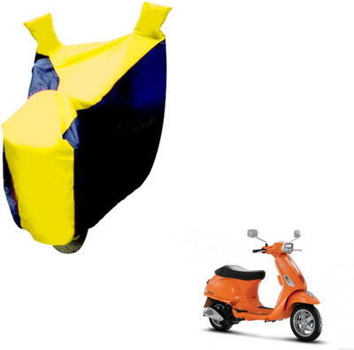 NIKS Two Wheeler Cover for Universal For Bike(Vespa SXL, Black, Yellow)