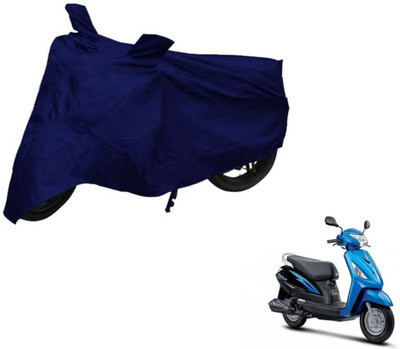 Auto Hub Two Wheeler Cover for Suzuki(Zeus, Blue)