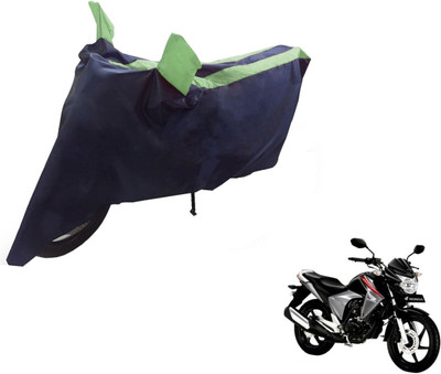NIKS Two Wheeler Cover for Honda(Unicorn Dazzler, Black, Green)