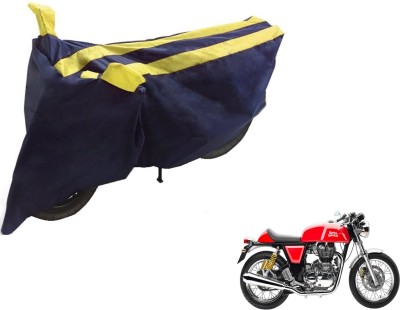 NIKS Two Wheeler Cover for Royal Enfield(Continental GT, Black, Yellow)