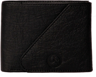 

GS Men Tan Artificial Leather Wallet(5 Card Slots), Black