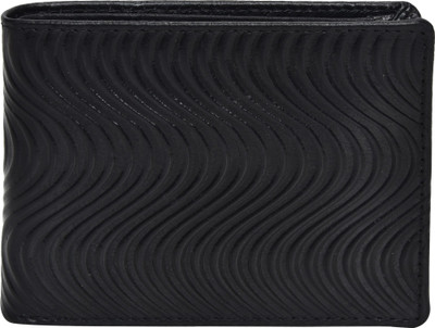 

Peseta Men Black Genuine Leather Wallet(3 Card Slots)