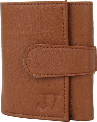 

Jvoutfits Men Tan Artificial Leather Wallet(7 Card Slots)