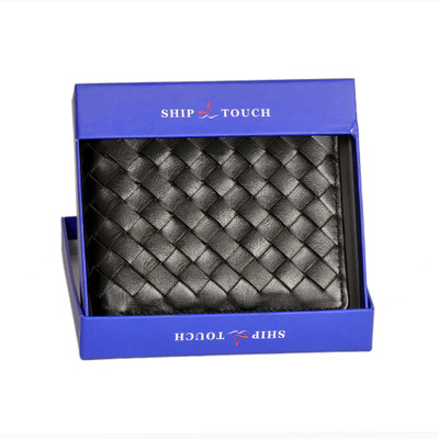 

SHIPTOUCH Men Black Genuine Leather Wallet(8 Card Slots)