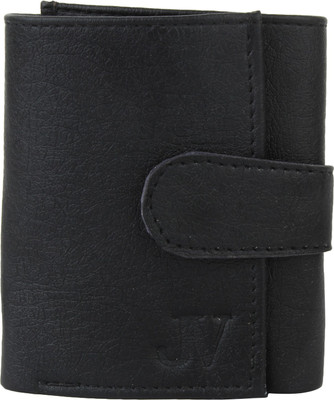 

Jvoutfits Men Black Artificial Leather Wallet(7 Card Slots)