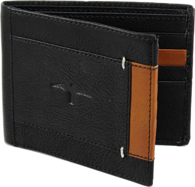 

BULLFINCH Men Formal, Casual Black Genuine Leather Wallet(8 Card Slots)