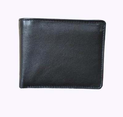 

SAM Men Black Genuine Leather Wallet(6 Card Slots)