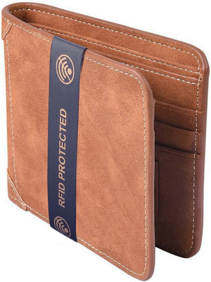 

Bizarre Kraftz Men Tan Artificial Leather Wallet(6 Card Slots)
