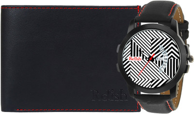 

Relish Analog Watch, Wallet Combo(Red)