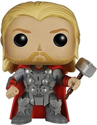 

Funko Marvel Avengers 2 Thor Bobble Head Action Figure, Multi Color(Black)