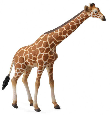 

Collecta Wildlife Reticulated Giraffe Toy Figure - Authentic Hand Painted Model(Orange)