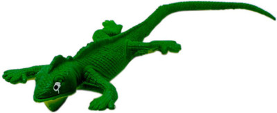Tootpado Gecko Rubber Lizard Toy 11 inch - Green - (2FNS229)(Green)