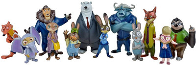 

OliaDesign 2 Pieces Zootopia World PVC Characters Exclusive Playset Figures(Multicolor)