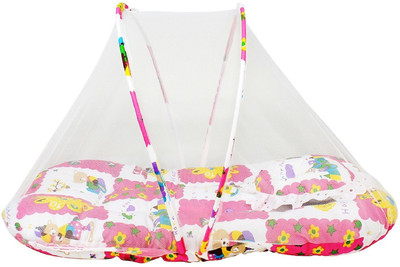 

Aayat Kids Luxury Bedding with Insects Protector Net X68 New Born Well Cushioned Crib(Fabric, Multicolor)
